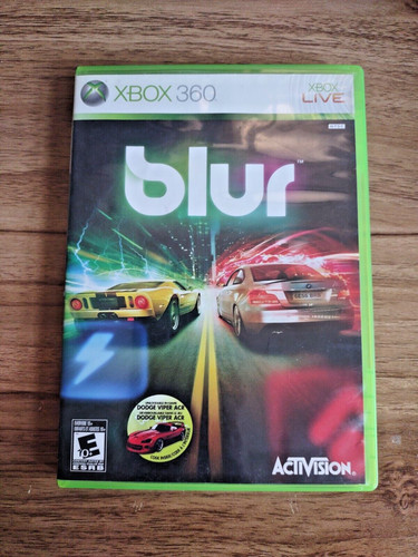 Blur manual - (xbox, w/